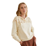 40536_2-Jersey de mujer Algodón Calados Crudo Yerse