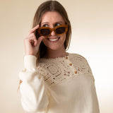 40536_2-Jersey de mujer Algodón Calados Crudo Yerse