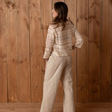 40578_2-Cárdigan de algodón de crochet Yerse para mujer