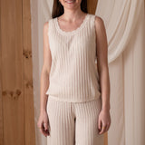 40579_3-Top de tirantes en color natural Yerse para mujer