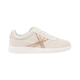 Munich – Rumba Wmn 25 4078025 – Sneakers de ante en color crema con detalles en oro rosa - Mujer