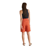 40802_261-Bermudas naranja con pinzas Yerse para mujer