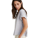 Yerse - 40858_251 Camisa azul de algodón - Mujer