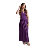 40860_75-Vestido drapeado con tirantes de largo midi Yerse