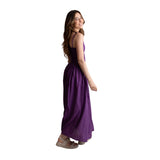 40860_75-Vestido drapeado con tirantes de largo midi Yerse