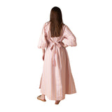 40899_273-Vestido rosa con mangas abullonadas Yerse