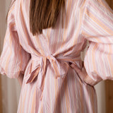 40899_273-Vestido rosa con mangas abullonadas Yerse