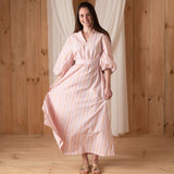 40899_273-Vestido rosa con mangas abullonadas Yerse