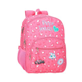 Pepe Jeans - Evelyn 410109266170 - Mochila rosa adaptable a carro con doble compartimento (32x42x17 cm)