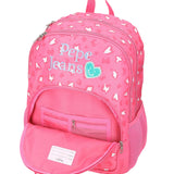 Pepe Jeans - Evelyn 410109266170 - Mochila rosa adaptable a carro con doble compartimento (32x42x17 cm)