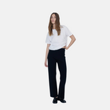 Yerse - 41506_037 - Pantalones fluidos negros de punto con cintura elástica - Mujer