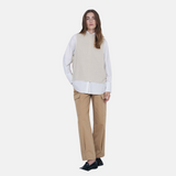 Yerse - 41513_002 - Chaleco con lazos laterales - Mujer