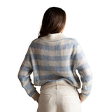 Yerse- 41565_354 - Jersey de alpaca con estampado de rayas - Mujer