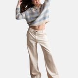 Yerse- 41565_354 - Jersey de alpaca con estampado de rayas - Mujer