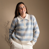 Yerse- 41565_354 - Jersey de cuadros vichy con alpaca - Mujer