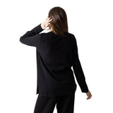 Yerse - 41575_037 - Jersey negro ancho de punto - Mujer
