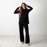 Yerse - 41575_037 - Jersey negro ancho de punto - Mujer