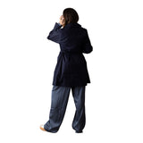 Yerse - 41624_055 - Gabardina impermeable midi azul oscuro - Mujer
