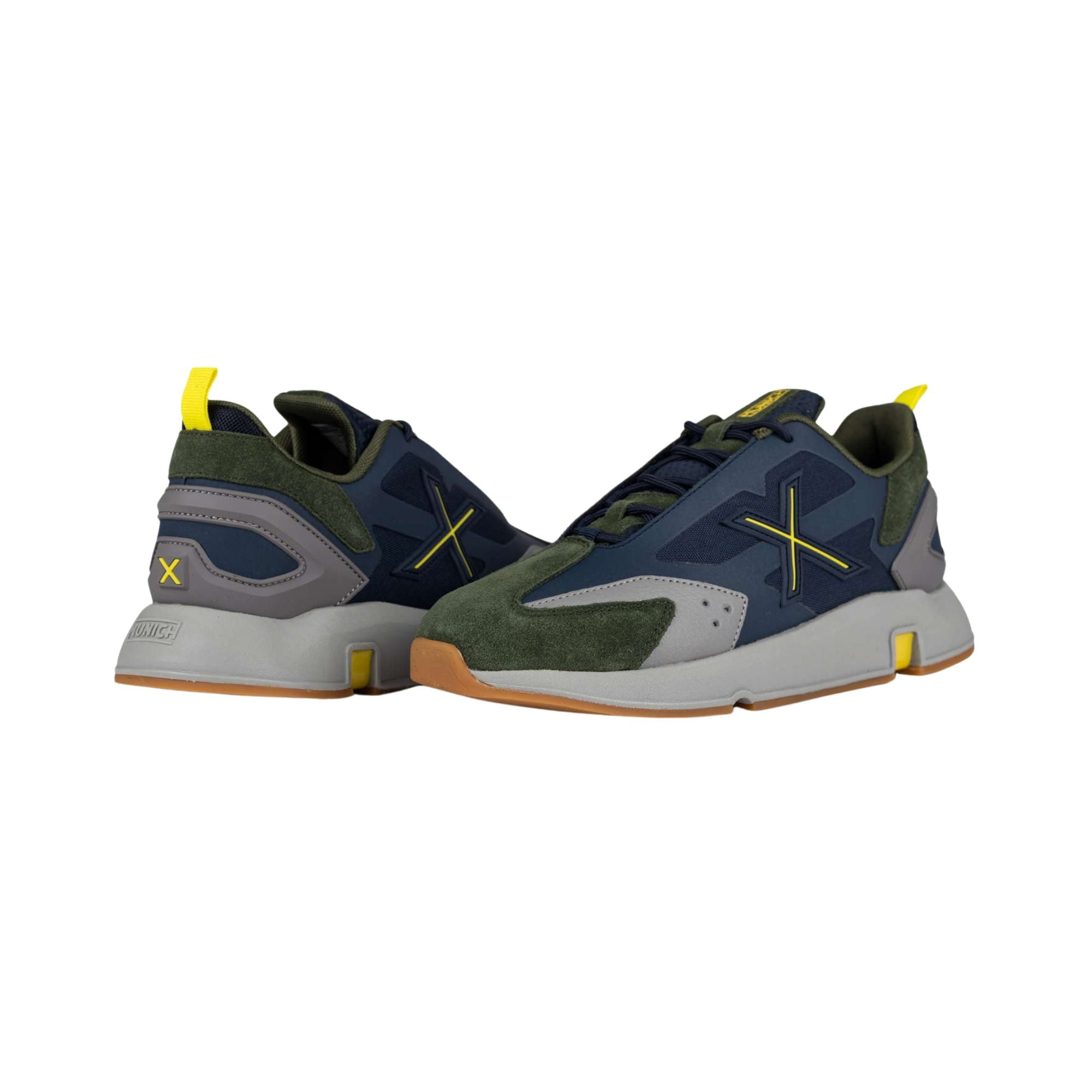 Zapatillas Munich Avant 12 hombre - Azul marino y verde oliva Konestilochic