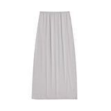 Yerse - 41829_007 - Falda midi satinada con cintura elástica y bolsillos - Mujer