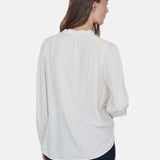 Yerse - 41831_002 - Camisa fluida de cuello mao 100% viscosa - Mujer