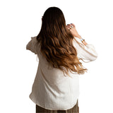 Yerse - 41831_002 - Camisa fluida de cuello mao 100% viscosa - Mujer