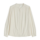 Yerse - 41831_002 - Camisa fluida de cuello mao 100% viscosa - Mujer