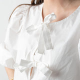 Yerse - 41839_001 - Camisa de manga larga abullonada 100% algodón orgánico - Mujer