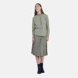 Yerse - 41846_024 - Falda midi plisada con bolsillos y forro - Mujer