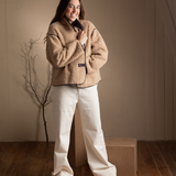Yerse - 41851_002 – Pantalón vaquero ancho wide leg 100% algodón orgánico- Mujer