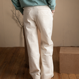 Yerse - 41851_002 – Pantalón vaquero ancho wide leg 100% algodón orgánico- Mujer