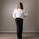 Yerse - 41851_036 – Pantalón vaquero wide leg 100% algodón orgánico - Mujer