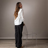 Yerse - 41851_036 – Pantalón vaquero wide leg 100% algodón orgánico - Mujer