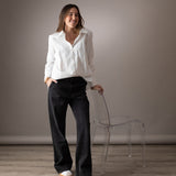 Yerse - 41851_036 – Pantalón vaquero wide leg 100% algodón orgánico - Mujer