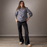 Yerse - 41851_036 – Pantalón vaquero wide leg 100% algodón orgánico - Mujer