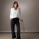 Yerse - 41851_036 – Pantalón vaquero wide leg 100% algodón orgánico - Mujer