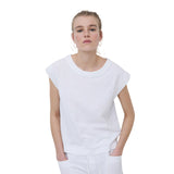 Yerse - 42019_001 - Camiseta sin mangas con bordado en los hombros - Mujer