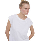 Yerse - 42019_001 - Camiseta sin mangas con bordado en los hombros - Mujer