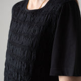 Yerse - 42036_037 - Camiseta de manga corta con fruncidos delanteros y bajos en voile - Mujer