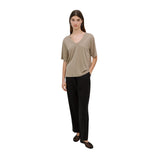 Yerse - 42042_025 - Camiseta de manga corta con escote de pico - Mujer