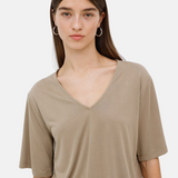 Yerse - 42042_025 - Camiseta de manga corta con escote de pico - Mujer