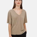 Yerse - 42042_025 - Camiseta de manga corta con escote de pico - Mujer
