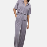 Yerse - 42111_007 - Pantalones fluidos de punto con cintura elástica y bolsillos - Mujer