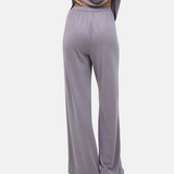 Yerse - 42111_007 - Pantalones fluidos de punto con cintura elástica y bolsillos - Mujer