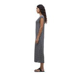 Yerse - 42122_237 - Vestido midi de viscosa con escote de pico - Mujer