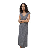 Yerse - 42122_237 - Vestido midi de viscosa con escote de pico - Mujer