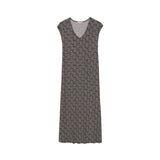 Yerse - 42122_237 - Vestido midi de viscosa con escote de pico - Mujer