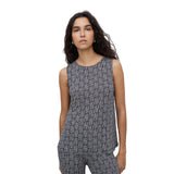 Yerse - 42123_237 - Top de viscosa con estampado geométrico - Mujer