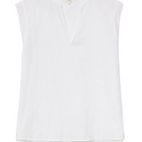 Yerse - 42218_001 - Camisa sin mangas de algodón y lino con cuello mao - Mujer