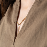 Yerse - 42218_025 - Camisa sin mangas de algodón y lino con cuello mao - Mujer